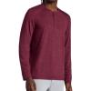 image:imageGaiam Mens Long Sleeve Henley Shirt Standard Fit Stretch Midweight MaterialPort Royale Heather  Commuter