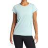 image:imageGaiam Womens Rib Mix Performance TShirt Slim Fit Stretch Lightweight MaterialBlue Haze