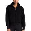 image:imageGaiam Womens Sherpa Jacket Cropped Fit Stretch Heavyweight MaterialBlack Tap Shoe