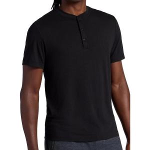 image:imageGaiam Mens Bliss Balance Short Sleeve Henley TopBlack