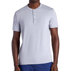 image:imageGaiam Mens Bliss Balance Short Sleeve Henley TopSleet