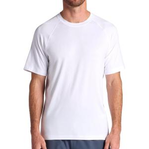image:imageGaiam Mens Everyday Basic Raglan Top Standard Fit Stretch Midweight Jersey MaterialStark White