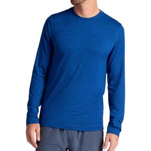 image:imageGaiam Mens Long Sleeve Crewneck Top Standard Fit Stretch Midweight MaterialLimoges Heather  Intent