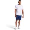 image:imageGaiam Mens Hatha 7 Short Standard Fit Stretch Lightweight Material MoistureWickingMedieval Blue
