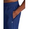 image:imageGaiam Mens Hatha 7 Short Standard Fit Stretch Lightweight Material MoistureWickingMedieval Blue
