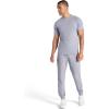 image:imageGaiam Mens Lotus Oblong Pant Standard Fit 31 Inseam Stretch Heavyweight Terry MaterialSleet
