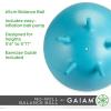image:imageGaiam Balance Ball Chair  NoRoll Ergonomic Office Chair amp Yoga Ball Chair for Home Office Desk with Exercise Guide Easy Installation Ball Pump and Builtin Stability Legs 255 in 65 cm  Blue65cm Pack of 2