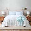 image:imageGaiam Microfiber Quilt  Plain Weave Soft Brushed Finish Lightweight amp Easy Care Printed FullQueen Mandala BluesWhite