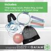 image:imageGaiam Pilates Kit  Pilates Ring Set with Resistance Bands Ab Ball Stretch Strap amp Grippy Socks  12Inch Magic Circle 8Inch Core Ball Carry Bag  Complete Home Pilates Workout Set for Women