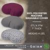 image:imageGaiam Meditation Cushion Crescent Zafu Style Yoga Pillow