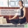 image:imageGaiam Meditation Cushion Crescent Zafu Style Yoga Pillow