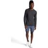 image:imageGaiam Mens Everyday Basic Long Sleeve Crewneck Top Standard Fit Stretch Midweight MaterialBlack Heather