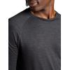 image:imageGaiam Mens Everyday Basic Long Sleeve Crewneck Top Standard Fit Stretch Midweight MaterialBrown