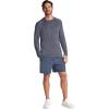 image:imageGaiam Mens Everyday Basic Long Sleeve Crewneck Top Standard Fit Stretch Midweight MaterialEbony Heather