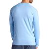 image:imageGaiam Mens Everyday Basic Long Sleeve Crewneck Top Standard Fit Stretch Midweight MaterialPlacid Blue Heather