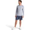 image:imageGaiam Mens Everyday Basic Long Sleeve Crewneck Top Standard Fit Stretch Midweight MaterialSleet Heather