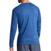 image:imageGaiam Mens Everyday Basic Long Sleeve Crewneck Top Standard Fit Stretch Midweight MaterialTrue Navy Heather