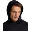 image:imageGaiam Mens Flow State Long Sleeve Cowl Neck Hoodie Standard Fit Stretch Midweight MaterialBlack