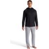 image:imageGaiam Mens Flow State Long Sleeve Cowl Neck Hoodie Standard Fit Stretch Midweight MaterialBlack