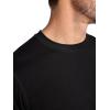 image:imageGaiam Mens Zen Vent Short Sleeve Crewneck TShirt Standard Fit Stretch Midweight MaterialBlack