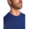 image:imageGaiam Mens Zen Vent Short Sleeve Crewneck TShirt Standard Fit Stretch Midweight MaterialMedieval Blue
