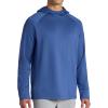 image:imageGaiam Mens Flow State Long Sleeve Cowl Neck Hoodie Standard Fit Stretch Midweight MaterialTrue Navy