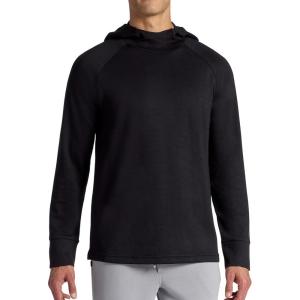 image:imageGaiam Mens Flow State Long Sleeve Cowl Neck Hoodie Standard Fit Stretch Midweight MaterialBlack