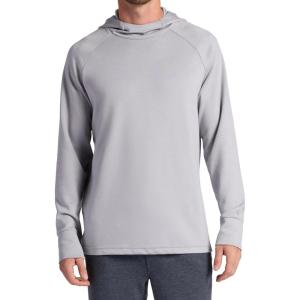 image:imageGaiam Mens Flow State Long Sleeve Cowl Neck Hoodie Standard Fit Stretch Midweight MaterialSleet