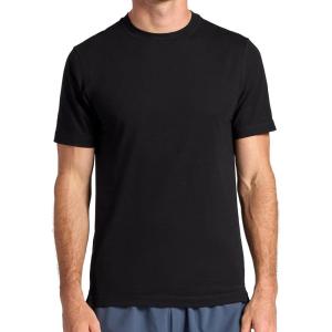 image:imageGaiam Mens Zen Vent Short Sleeve Crewneck TShirt Standard Fit Stretch Midweight MaterialBlack