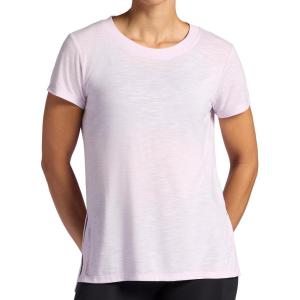 image:imageGaiam Womens Restore Rib Mix TShirt Relaxed Fit Lightweight Heathered Material HighLow HemOrchid Hush