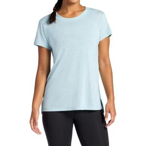 image:imageGaiam Womens Restore Rib Mix TShirt Relaxed Fit Lightweight Heathered Material HighLow HemSlate
