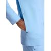image:imageGaiam Mens Lotus Oblong Hoodie Relaxed Fit Stretch Heavyweight Terry MaterialPlacid Blue