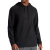 image:imageGaiam Mens Lotus Oblong Hoodie Relaxed Fit Stretch Heavyweight Terry MaterialBlack