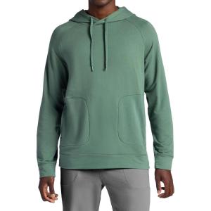 image:imageGaiam Mens Lotus Oblong Hoodie Relaxed Fit Stretch Heavyweight Terry MaterialDuck Green