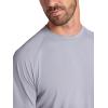 image:imageGaiam Mens Supine Crewneck Top Relaxed Fit Stretch Midweight MaterialSleet