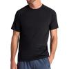 image:imageGaiam Mens Supine Crewneck Top Relaxed Fit Stretch Midweight MaterialBlack