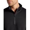 image:imageGaiam Mens Recovery Long Sleeve QuarterZip Standard Fit Midweight Breathable MaterialBlack