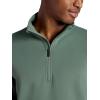 image:imageGaiam Mens Recovery Long Sleeve QuarterZip Standard Fit Midweight Breathable MaterialDuck Green