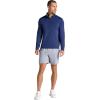 image:imageGaiam Mens Recovery Long Sleeve QuarterZip Standard Fit Midweight Breathable MaterialMedieval Blue