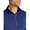 image:imageGaiam Mens Recovery Long Sleeve QuarterZip Standard Fit Midweight Breathable MaterialMedieval Blue