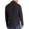 image:imageGaiam Mens Reform Long Sleeve Quarterzip Standard Fit Stretch Midweight MaterialBlack