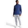 image:imageGaiam Mens Reform Long Sleeve Quarterzip Standard Fit Stretch Midweight MaterialMedieval Blue
