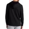 image:imageGaiam Mens Serenity Flow Long Sleeve Cowl Neck Quarterzip Hoodie Standard Fit Stretch Midweight MaterialBlack