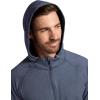 image:imageGaiam Mens Serenity Flow Long Sleeve Cowl Neck Quarterzip Hoodie Standard Fit Stretch Midweight MaterialCool Grey Heather