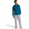image:imageGaiam Mens Serenity Flow Long Sleeve Cowl Neck Quarterzip Hoodie Standard Fit Stretch Midweight MaterialSubmerged Heather