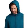 image:imageGaiam Mens Serenity Flow Long Sleeve Cowl Neck Quarterzip Hoodie Standard Fit Stretch Midweight MaterialSubmerged Heather
