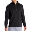 image:imageGaiam Mens Recovery Long Sleeve QuarterZip Standard Fit Midweight Breathable MaterialBlack