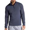 image:imageGaiam Mens Recovery Long Sleeve QuarterZip Standard Fit Midweight Breathable MaterialCool Grey
