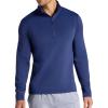 image:imageGaiam Mens Recovery Long Sleeve QuarterZip Standard Fit Midweight Breathable MaterialMedieval Blue