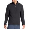 image:imageGaiam Mens Reform Long Sleeve Quarterzip Standard Fit Stretch Midweight MaterialBlack